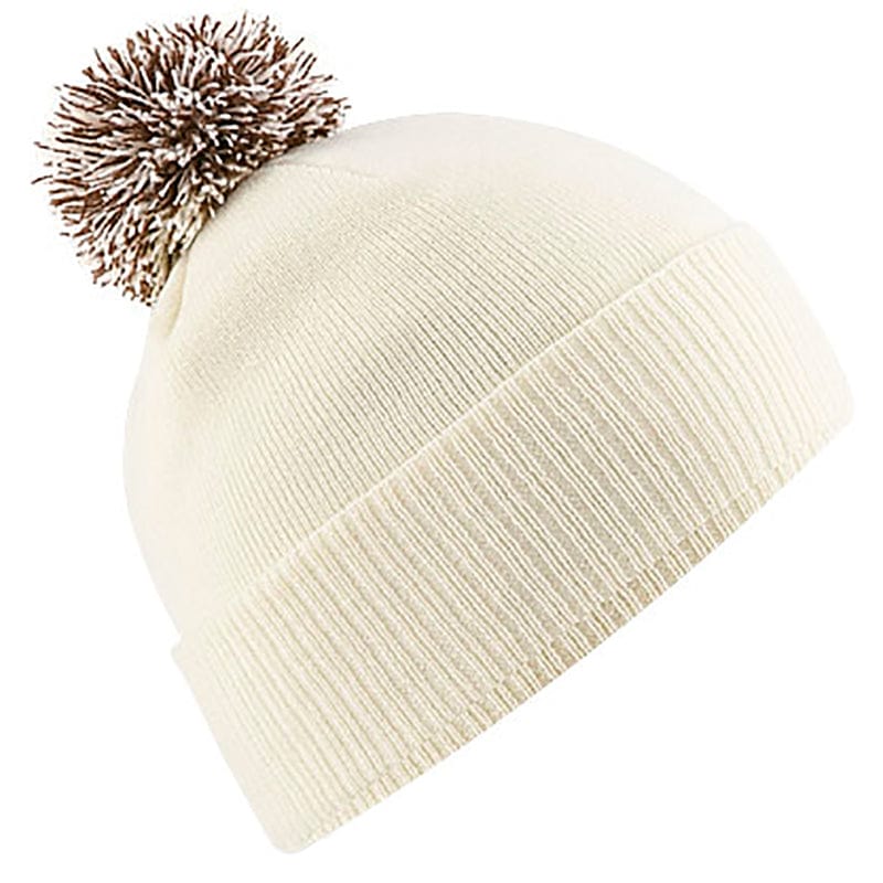 Beechfield Snowstar Beanie Off White / Mocha