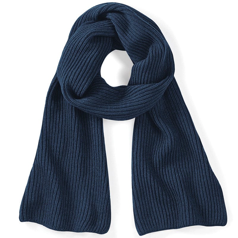 Beechfield Metro Knitted Scarf French Navy