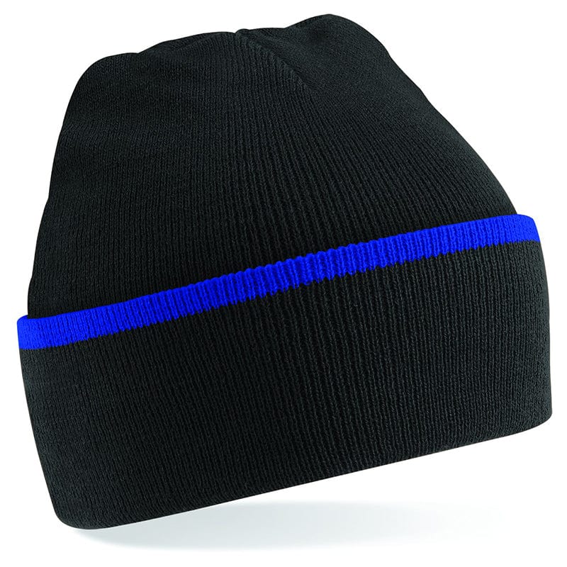 Beechfield Teamwear Beanie Black / Bright Royal