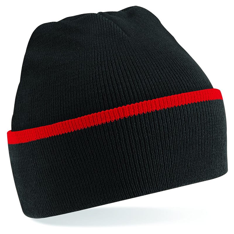 Beechfield Teamwear Beanie Black / Classic Red