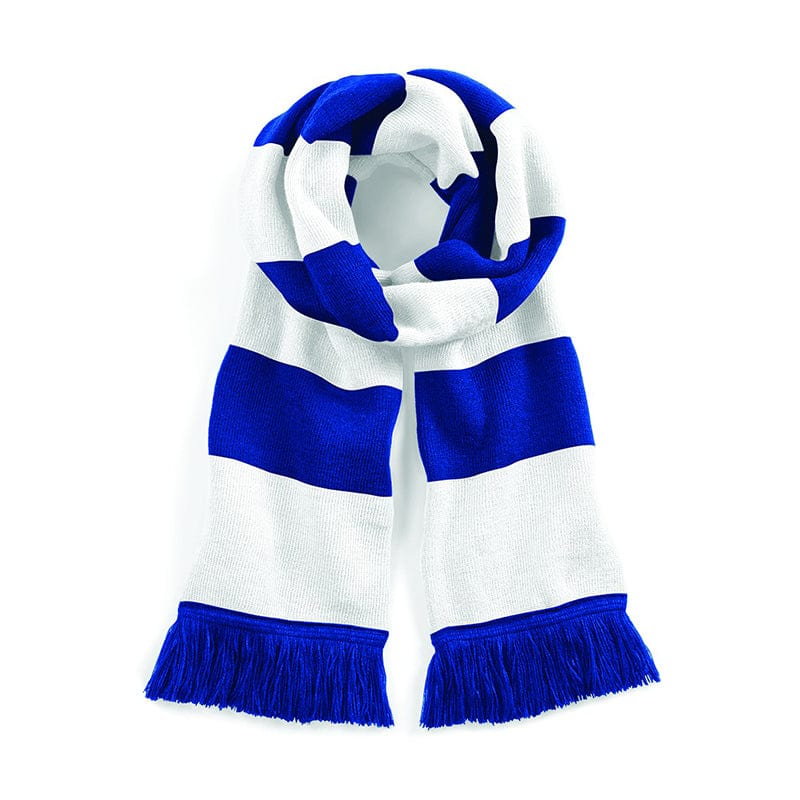 Beechfield Varsity Scarf Bright Royal / White