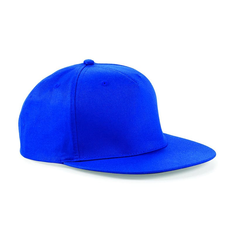 Beechfield 5 panel Snapback Rapper Cap Bright Royal
