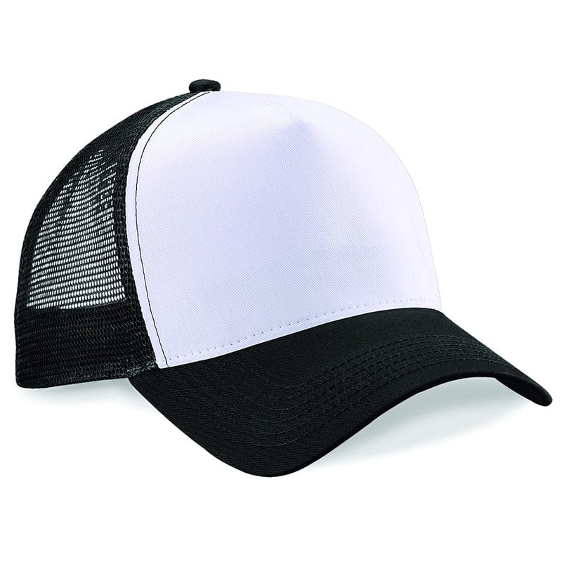 Beechfield Snapback Trucker Black / White