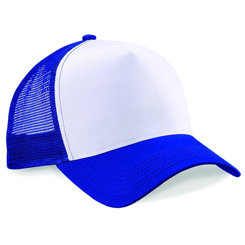 Beechfield Snapback Trucker Bright Royal / White