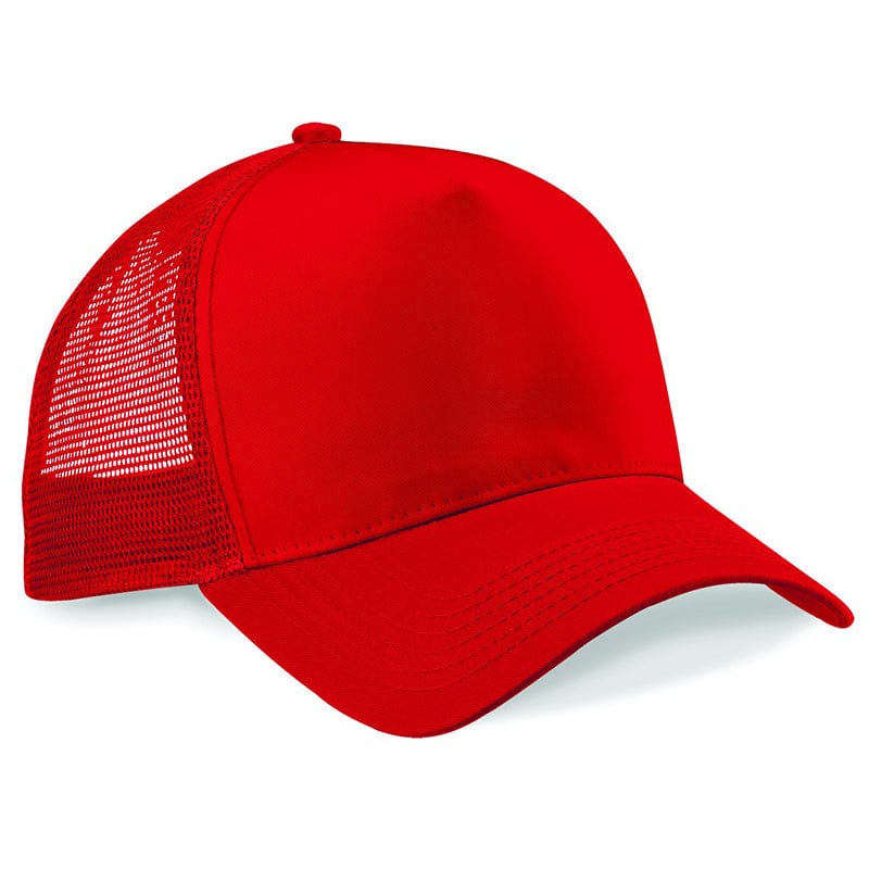 Beechfield Snapback Trucker Classic Red / Classic Red