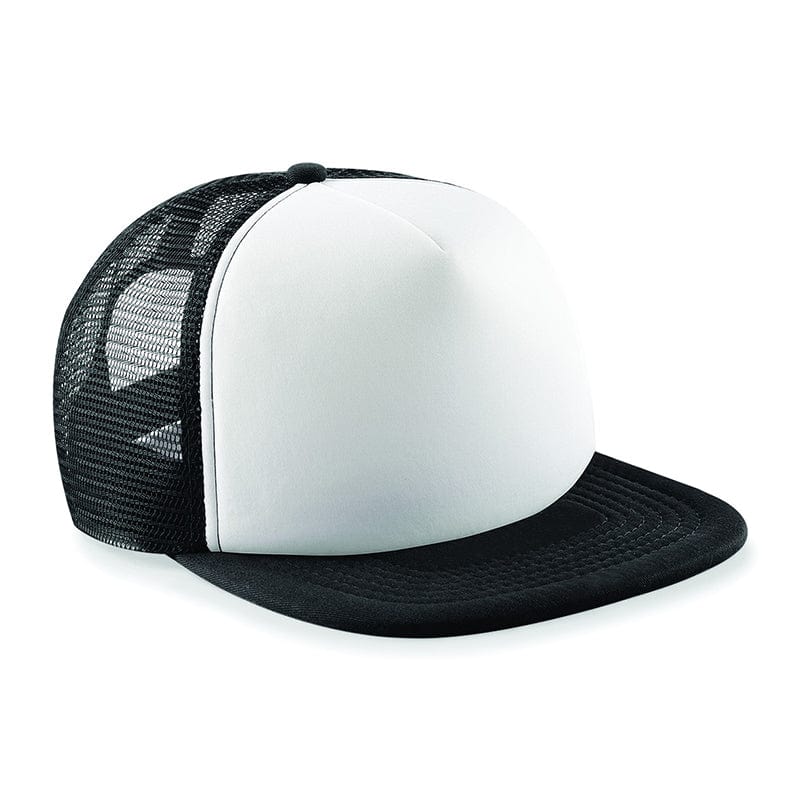 Beechfield Vintage Snapback Trucker Black / White