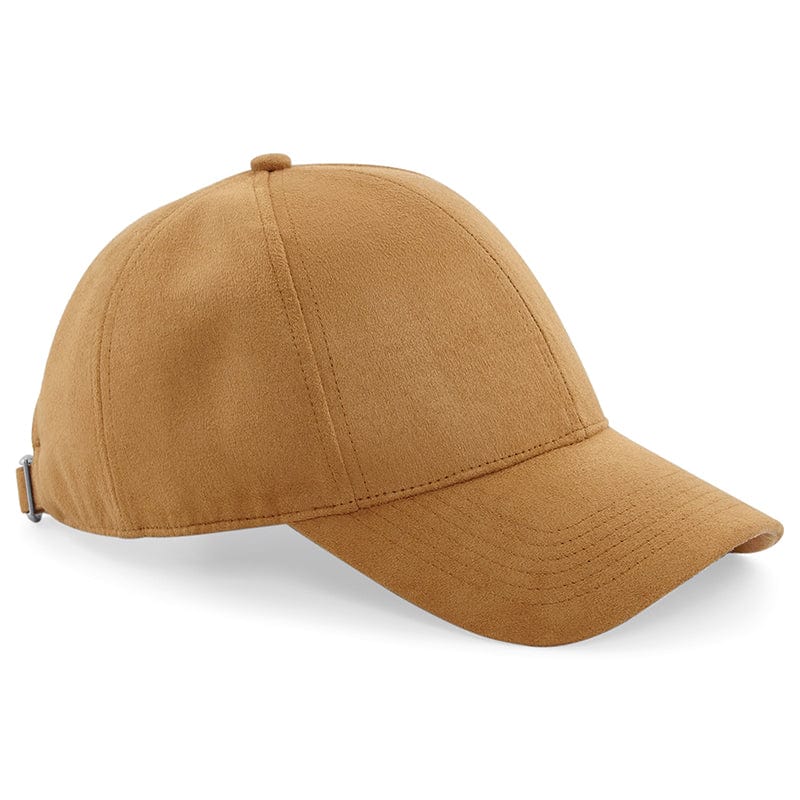 Beechfield Faux Suede 6 Panel Cap Caramel
