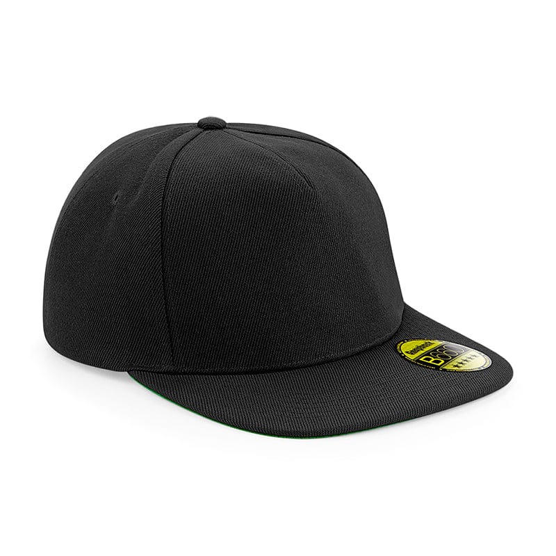 Beechfield Original Flat Peak Snapback Black / Black