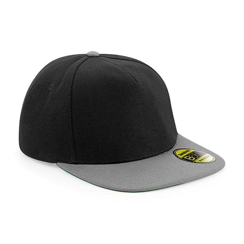 Beechfield Original Flat Peak Snapback Black / Grey