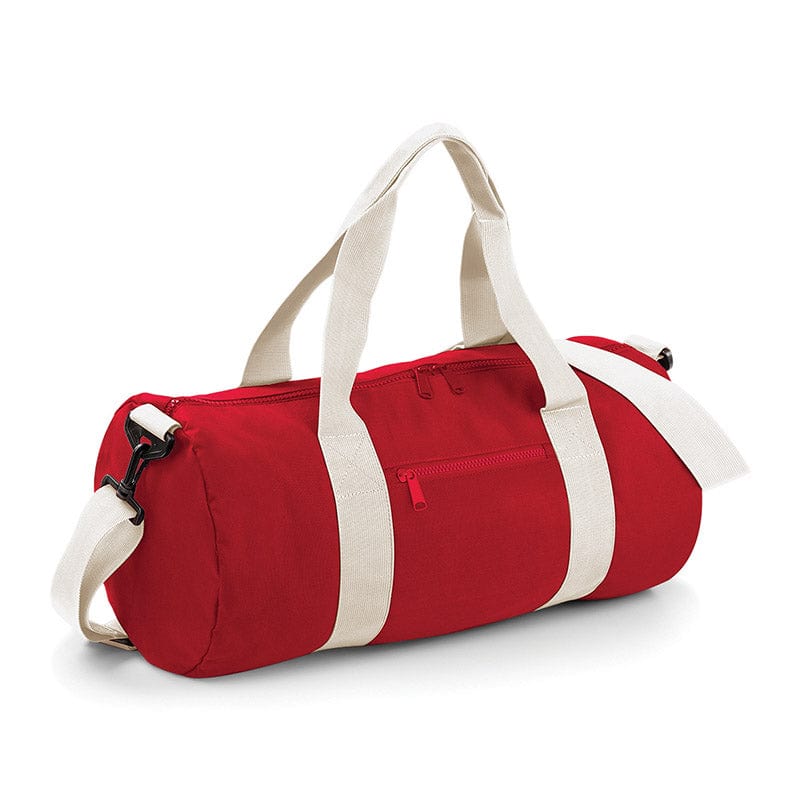 BagBase BG140 Original Barrel Bag Classic Red / Off White