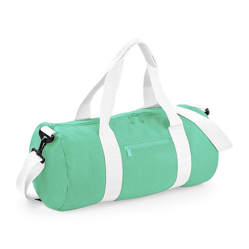BagBase BG140 Original Barrel Bag Mint Green / Off White