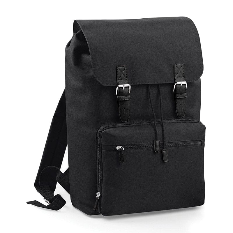 BagBase BG613 Vintage Laptop Backpack Black / Black