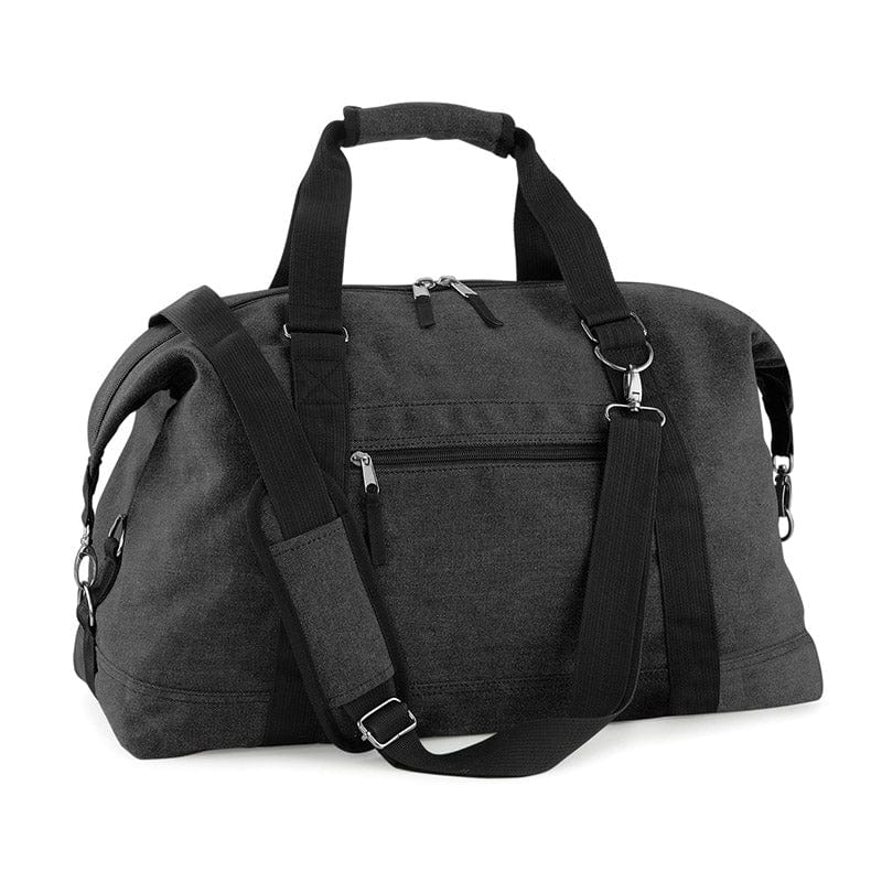 BagBase BG650 Vintage Canvas Weekender Vintage Black