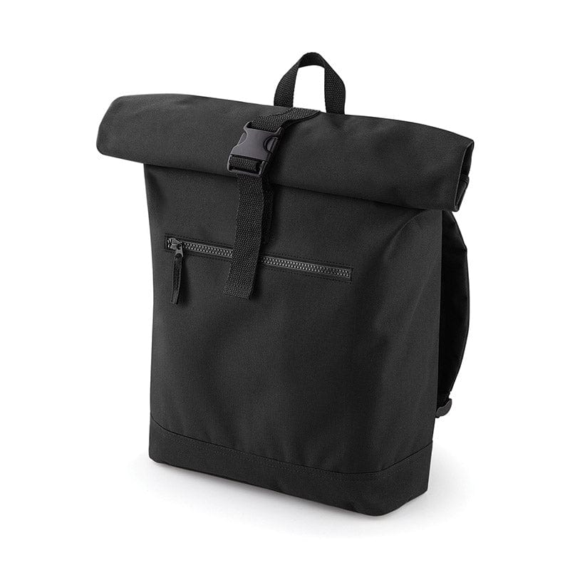 BagBase BG855 Roll-Top Backpack Black