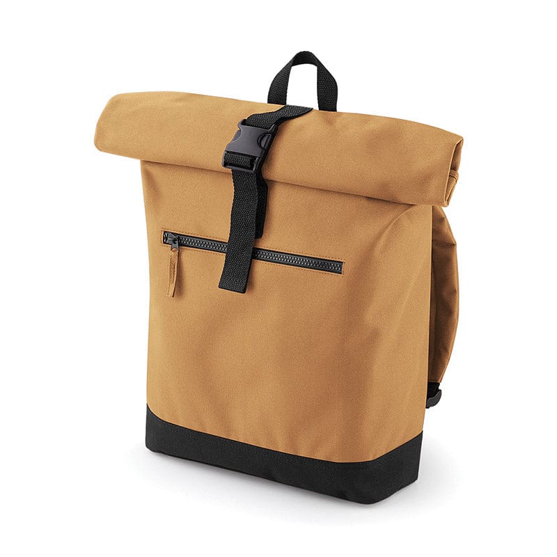 BagBase BG855 Roll-Top Backpack Caramel
