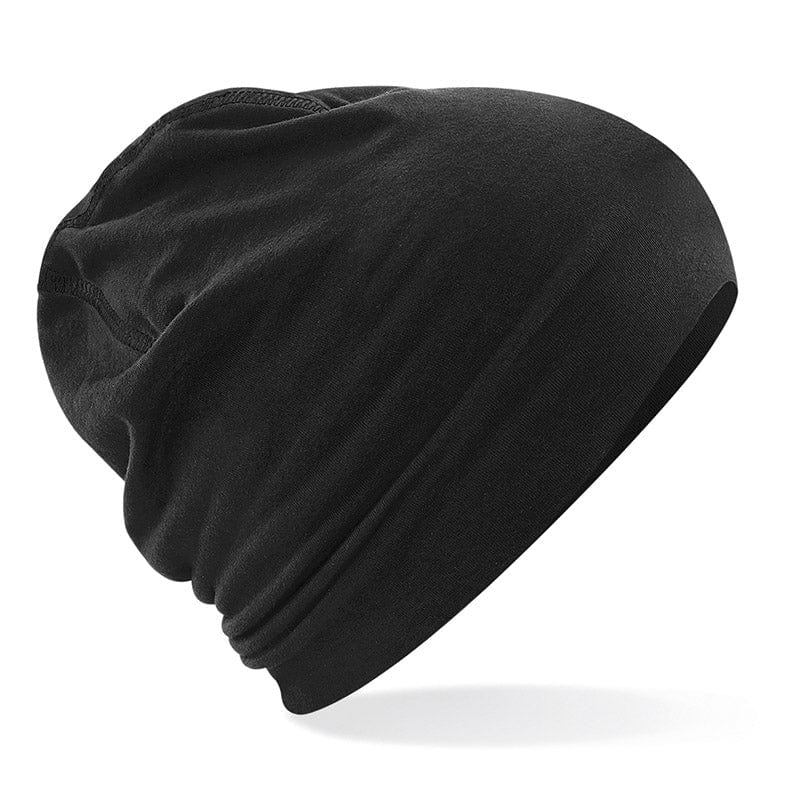 Beechfield B366 Hemesdal Cotton Beanie Black / Black