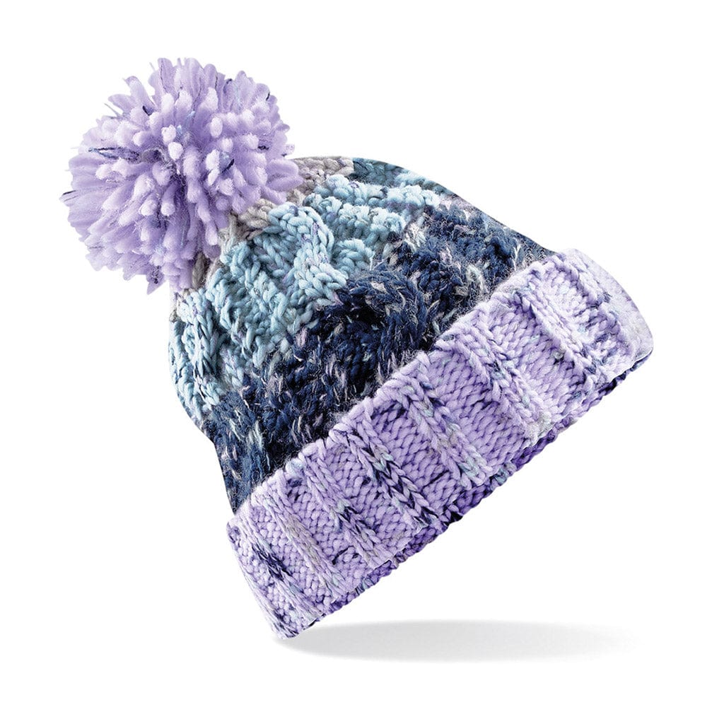 Beechfield B486 Pom Pom Beanie Lavender Fizz