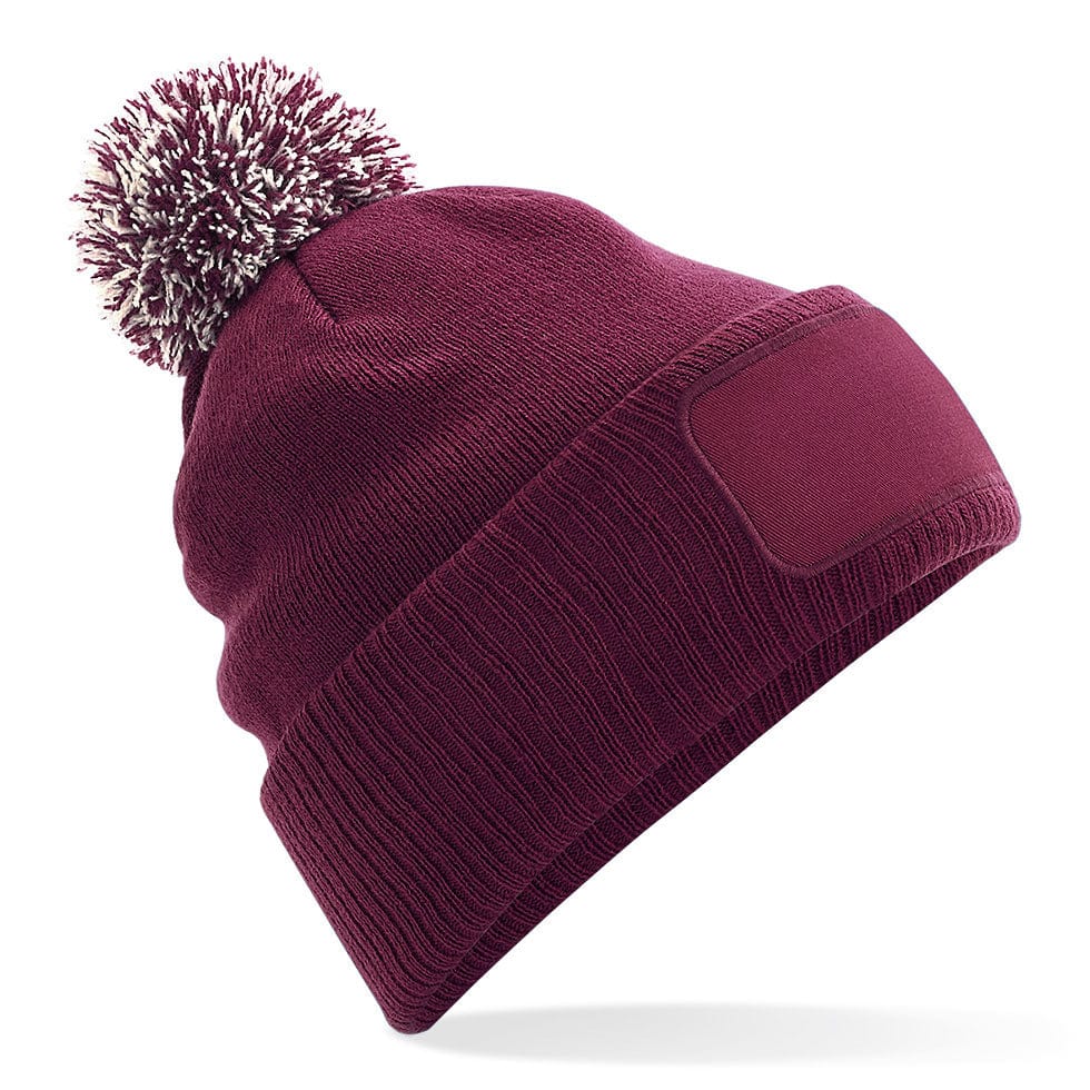Beechfield Snowstar Beanie Hat Burgundy B443
