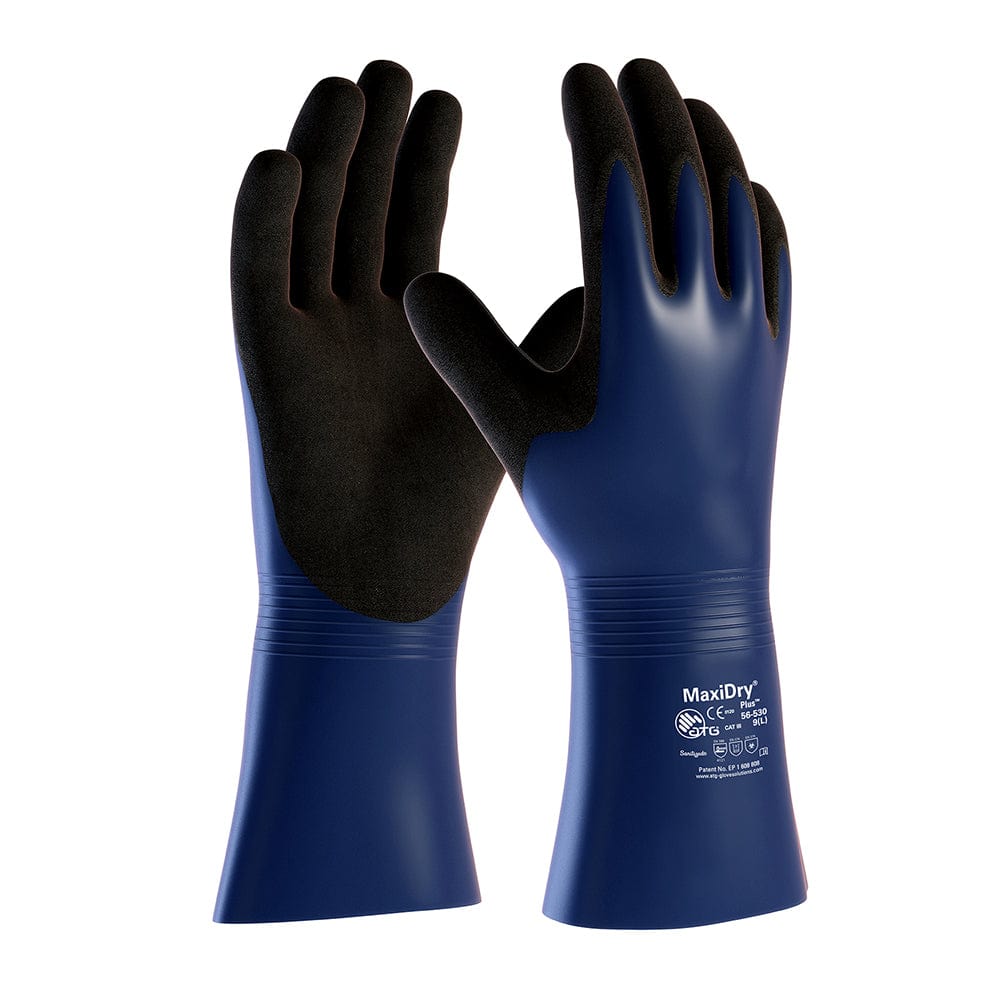 ATG MaxiDry Plus 56-530 Gauntlet Waterproof Chemical Resistant Gloves