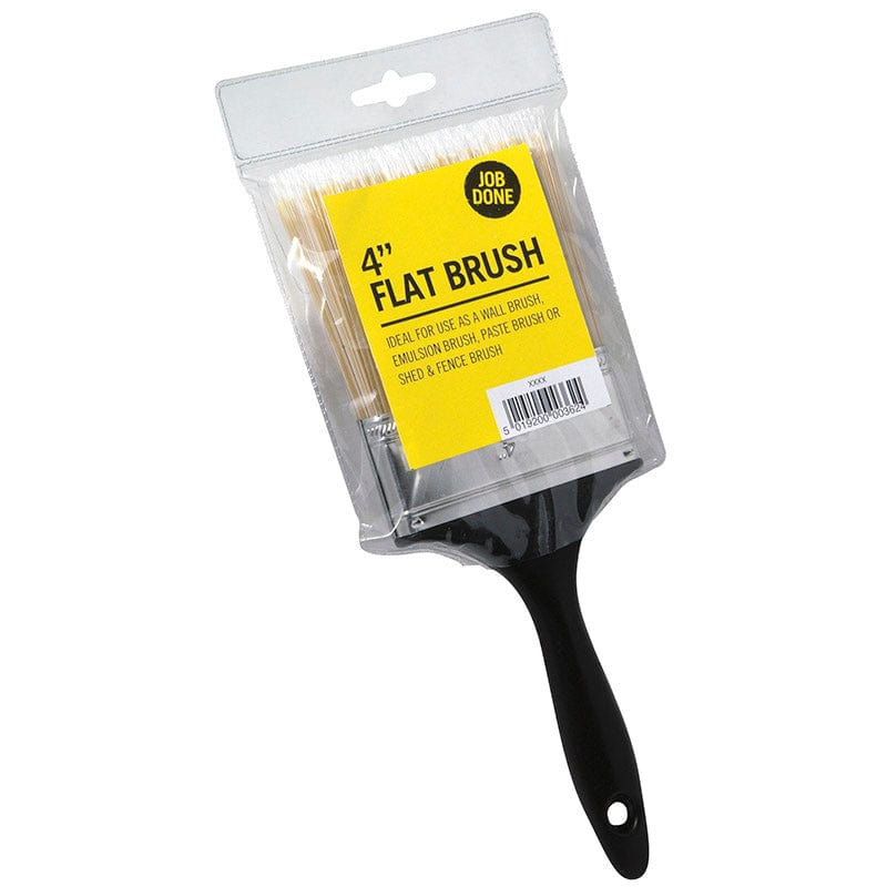 Job Done 4&quot; Inch Flat Paint Brush 