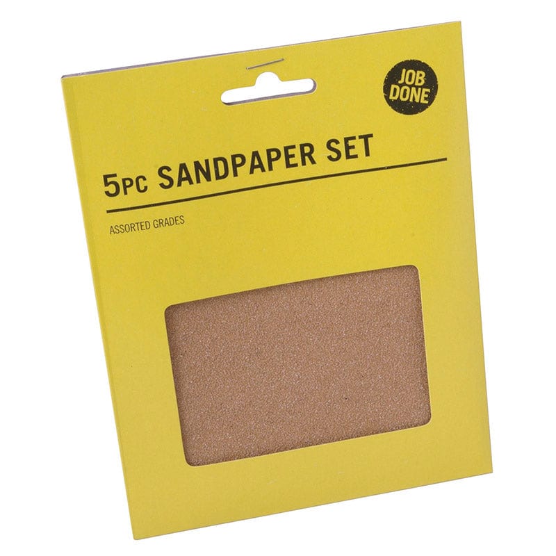 Job Done 5 Sheets Assorted Sandpaper Set 
