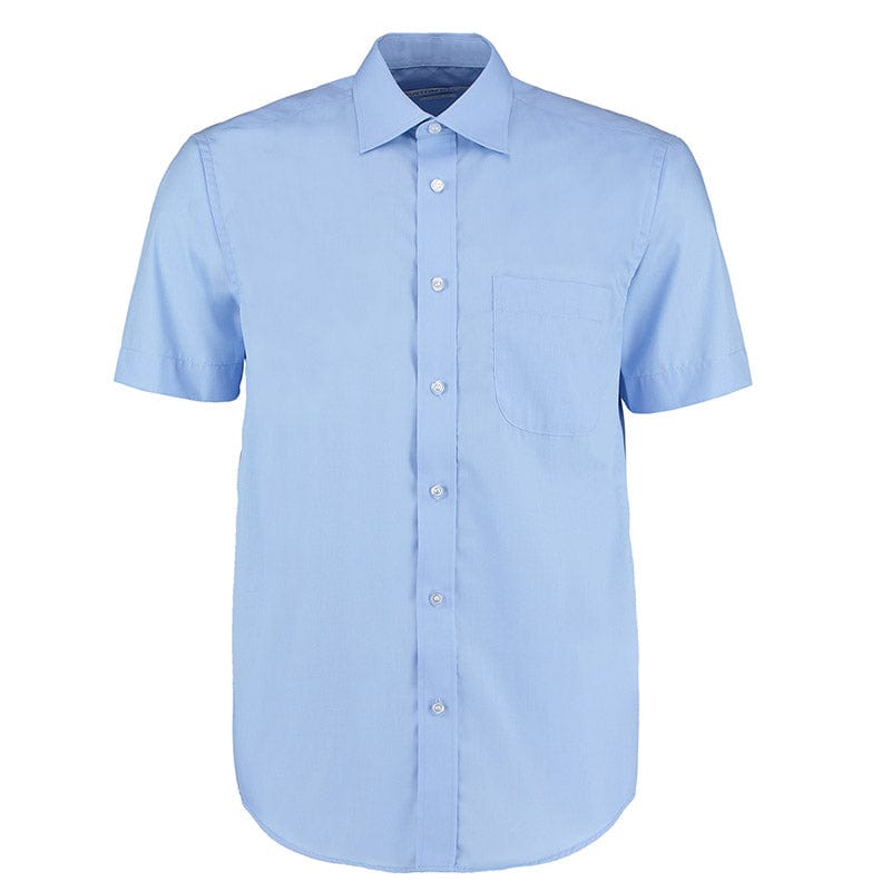 Kustom Kit KK102 Men&#39;s Short Sleeve Business Shirt Light Blue