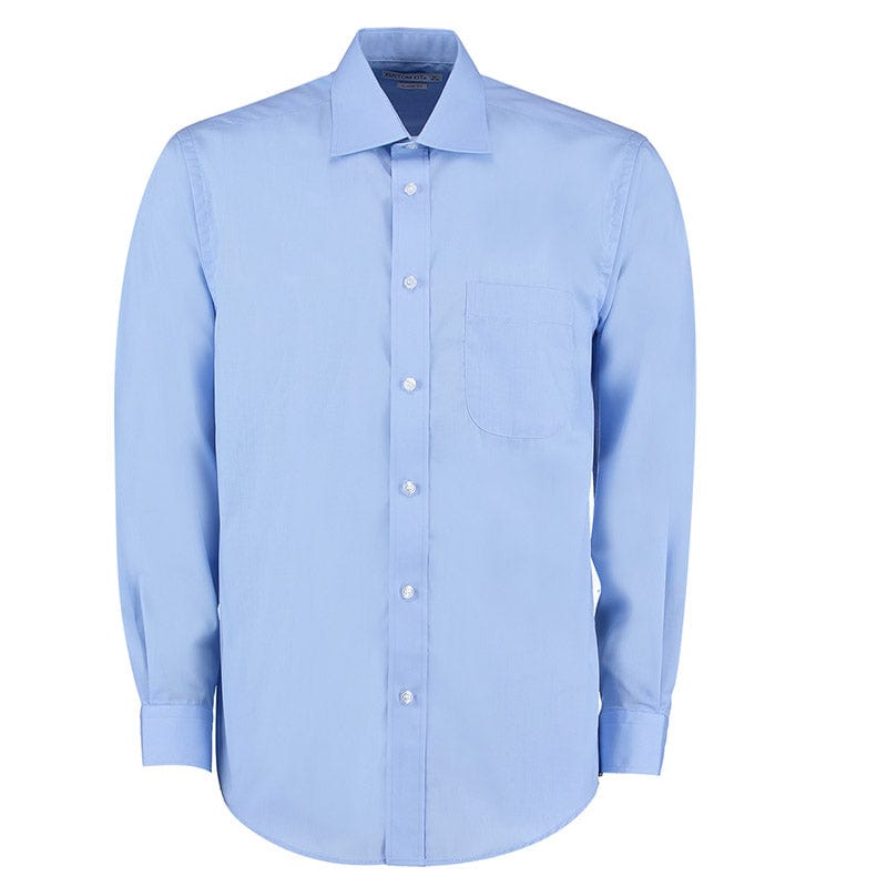 Kustom Kit KK104 Men's Long Sleeve Business Shirt Light Blue