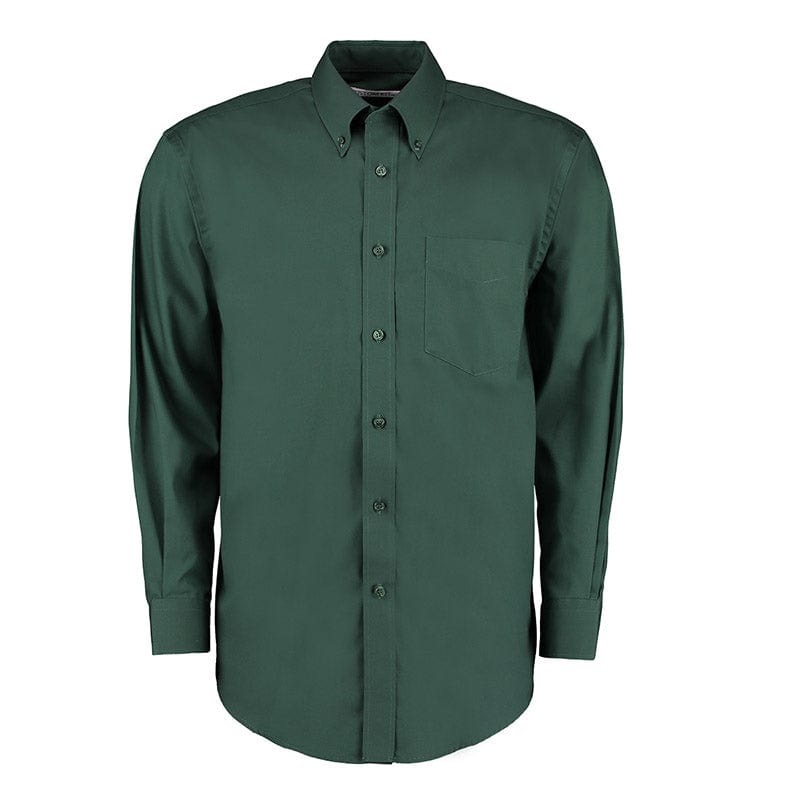 Kustom Kit KK105 Men's Long Sleeve Corporate Oxford Shirt Bottle Green