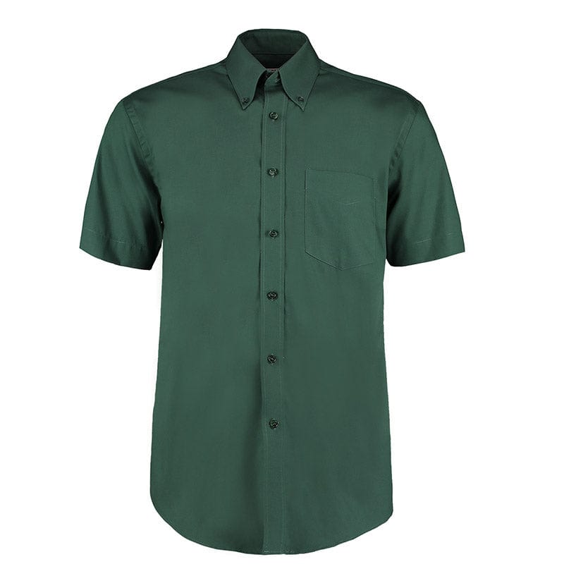 Kustom Kit KK109 Men's Short Sleeve Corporate Oxford Shirt Bottle Green