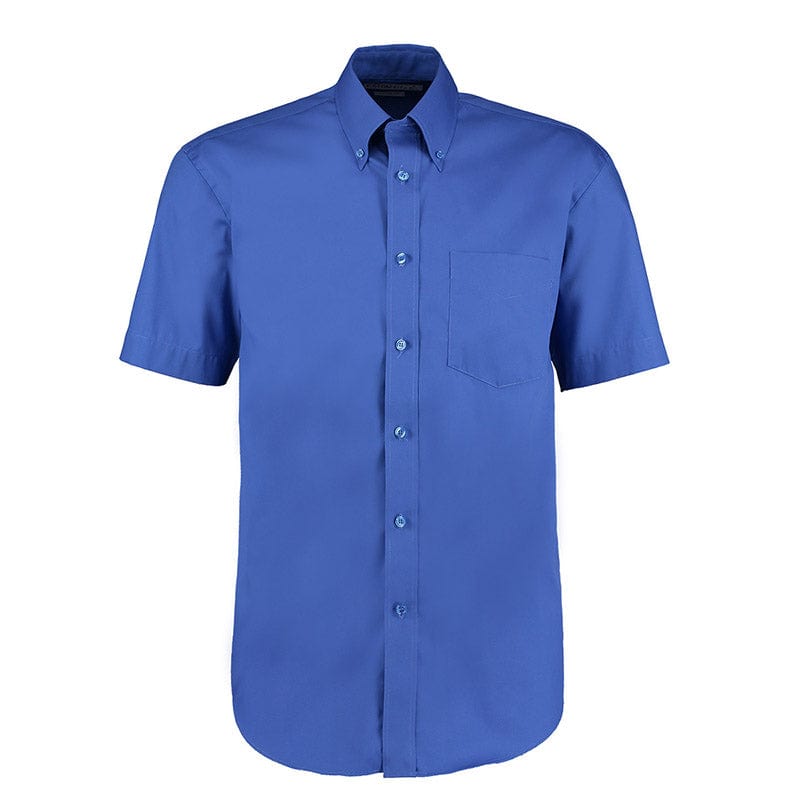 Kustom Kit KK109 Men's Short Sleeve Corporate Oxford Shirt Royal