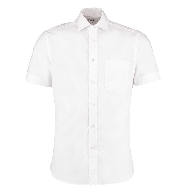Kustom Kit KK115 Men's Premium Non-Iron Short Sleeve Shirt White