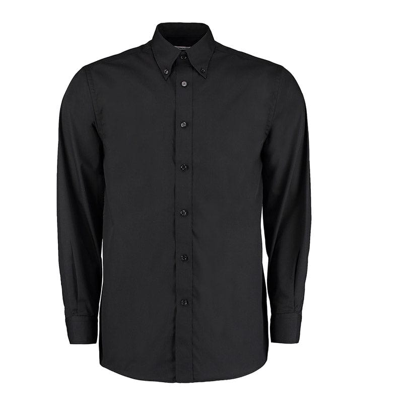 Kustom Kit KK140 Men's Workforce Long Sleeve Shirt Black