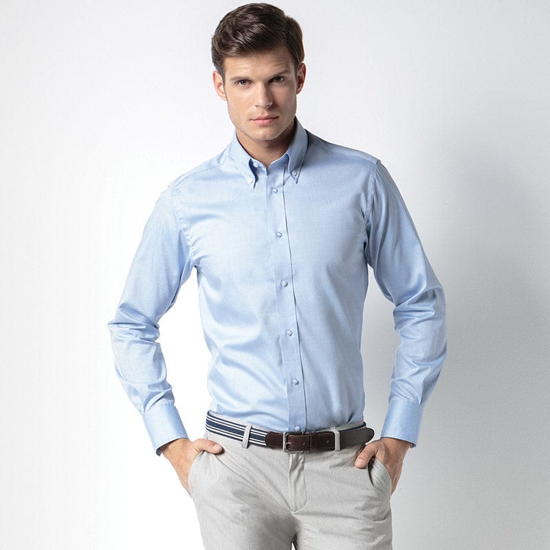 Kustom Kit KK188 Men's Long Sleeve Tailored Fit Premium Oxford Shirt 