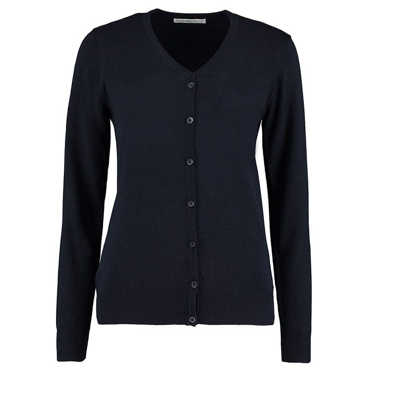 Kustom Kit KK354 Ladies' Arundel Long Sleeve V-Neck Cardigan Navy