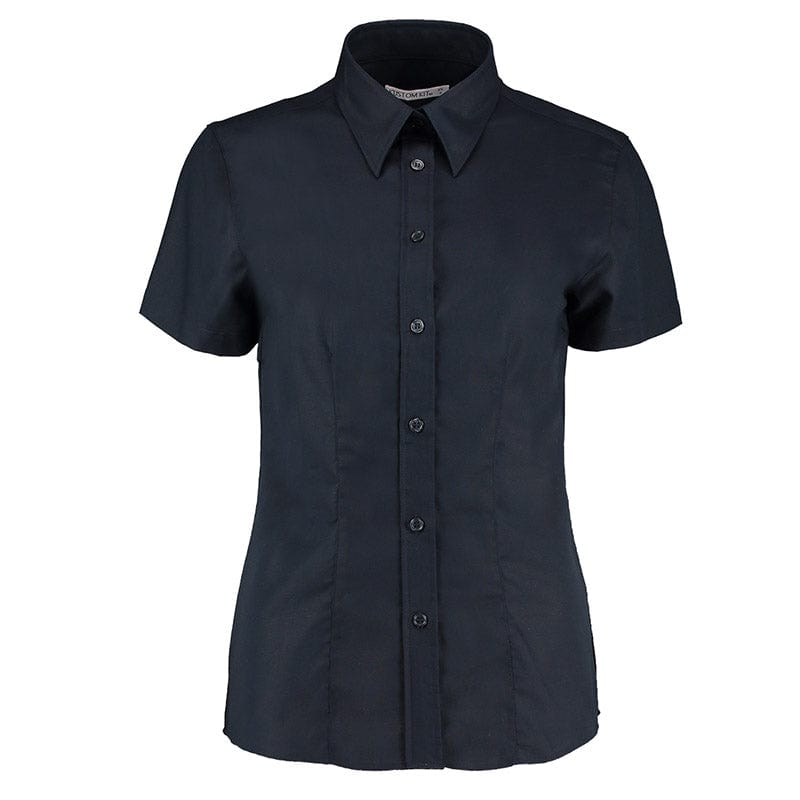 Kustom Kit KK360 Ladies&#39; Workwear Short Sleeve Oxford Shirt French Navy