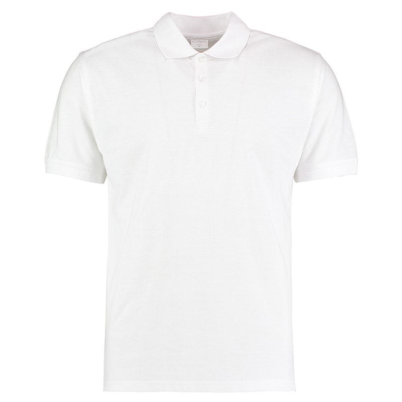 Kustom Kit KK413 Men's Slim Fit Short Sleeved Polo Shirt White