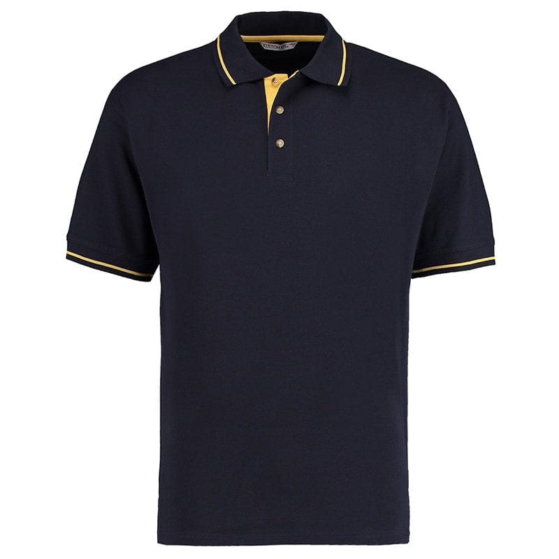 Kustom Kit KK606  Men&#39;s St.Mellion Polo Navy / Sun Yellow