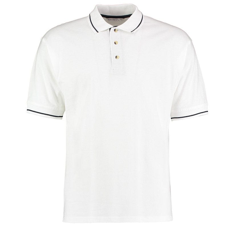 Kustom Kit KK606  Men&#39;s St.Mellion Polo White / Navy