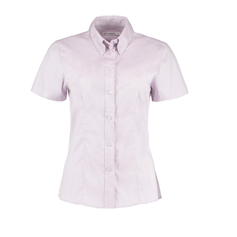 Kustom Kit KK701 Ladies&#39; Corporate Short Sleeve Oxford Shirt Lilac