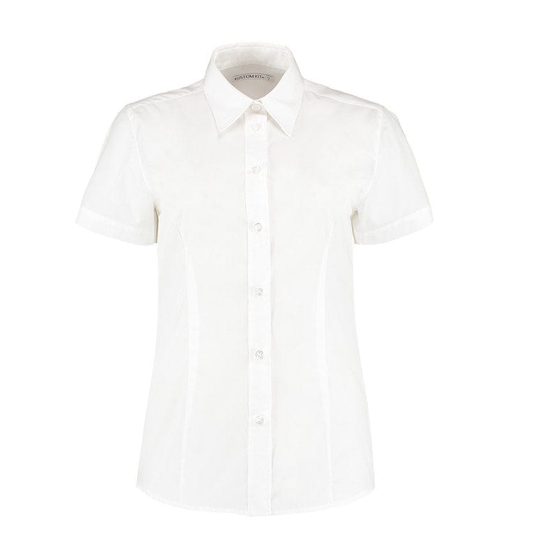 Kustom Kit KK728 Ladies&#39; Short Sleeve Workforce Shirt White