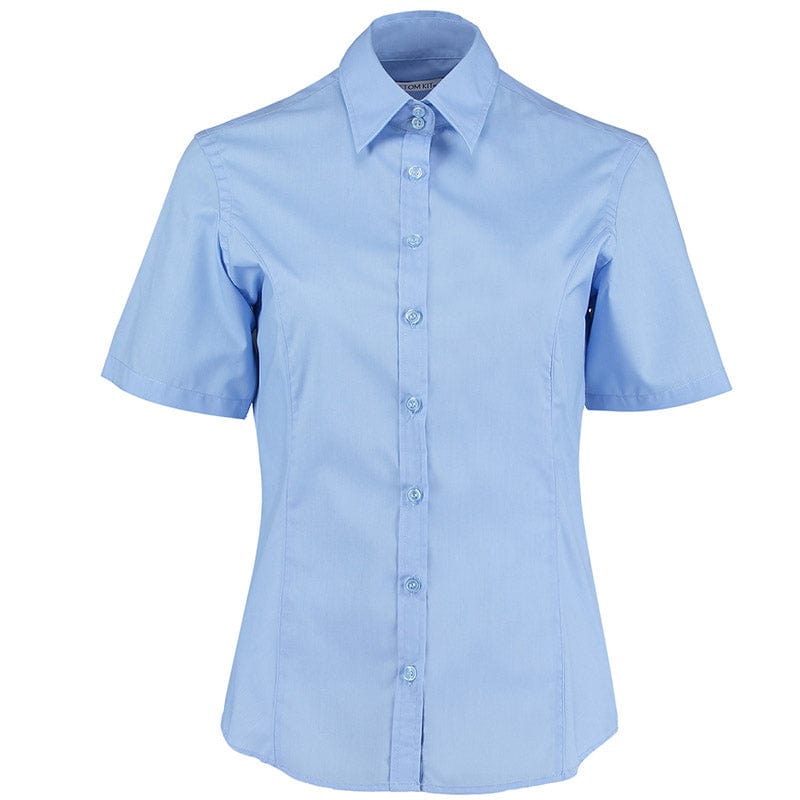 Kustom Kit KK742F Ladies' Business Shirt Light Blue