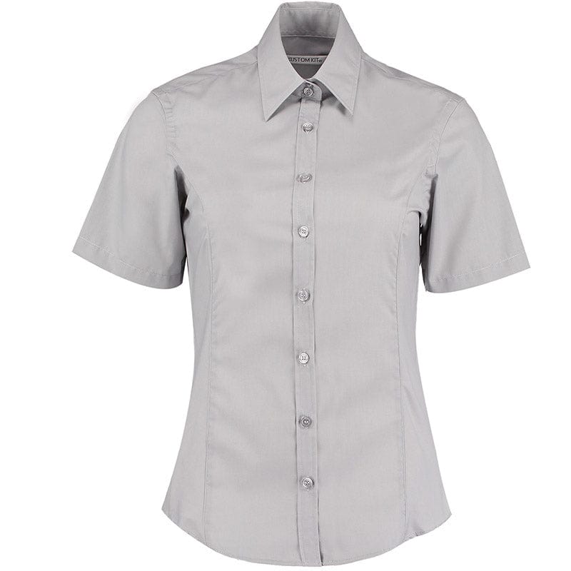 Kustom Kit KK742F Ladies' Business Shirt Silver Grey