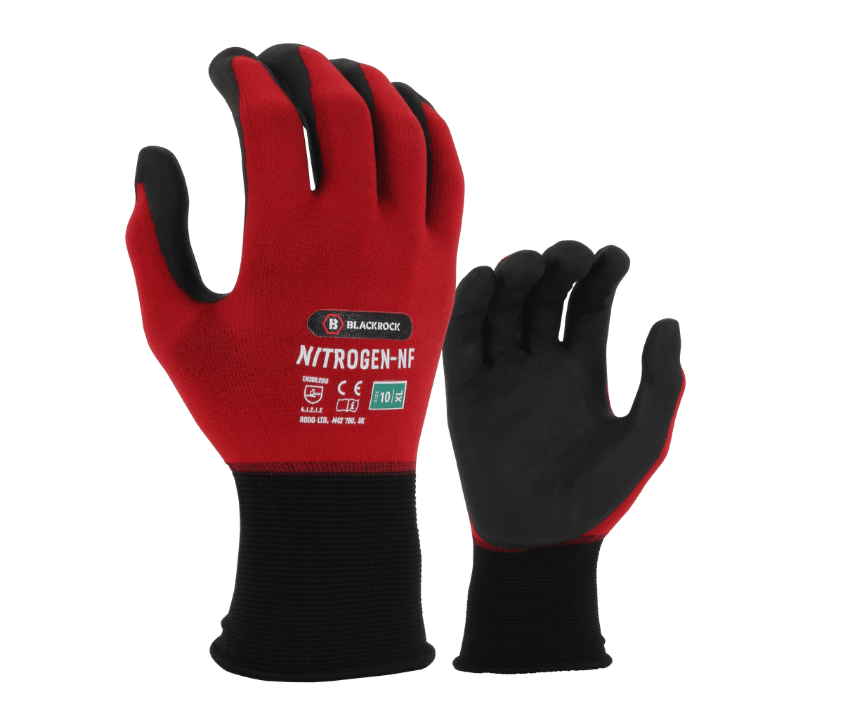 Blackrock Nitrogen Nylon Nitrile Foam Work Gloves - Ppe Work Solutions