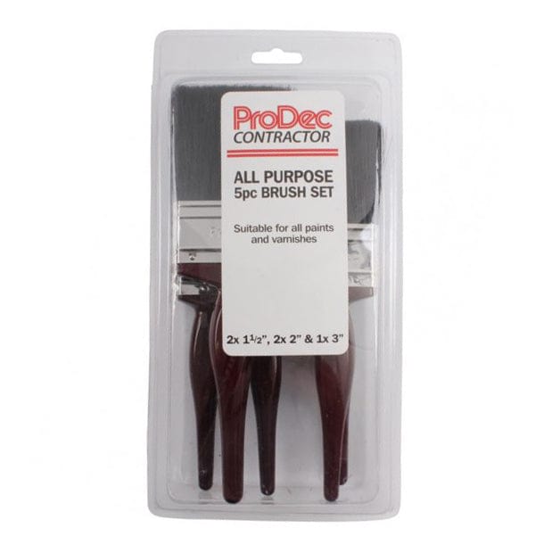 ProDec All Purpose 5 Piece Set Paint Brushes 