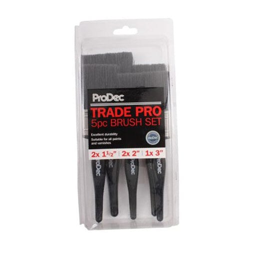 ProDec Trade 5 Piece Set Pro Paint Brushes 