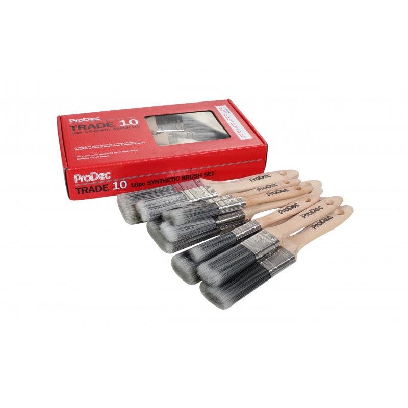 ProDec 10 Piece Painting Brush Set Synthetic Mix
