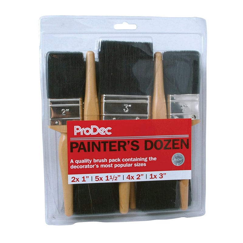 ProDec Painter’s 12 Piece Set Dozen Paint Brushes 