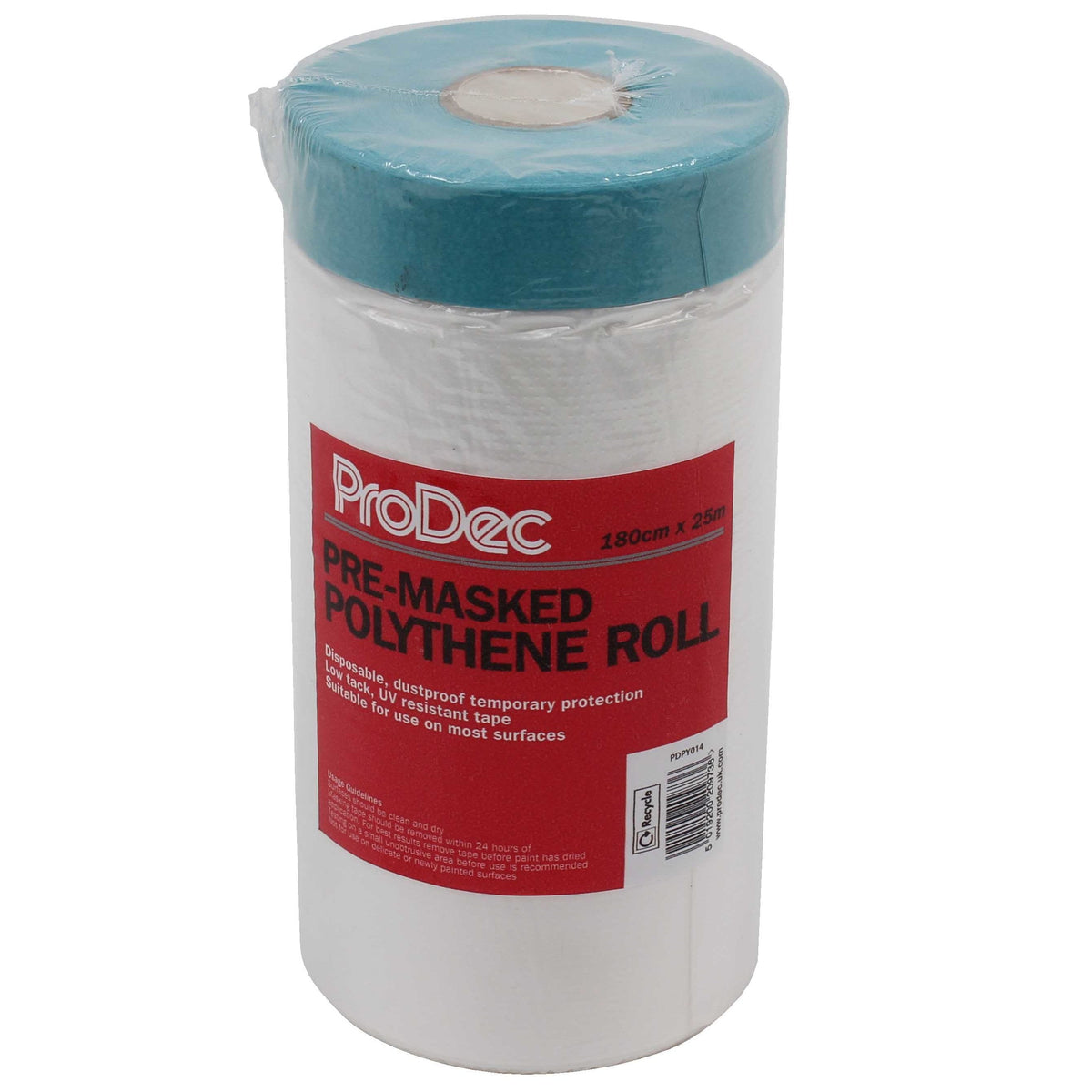 ProDec 180cm x 25M Polythene Dust Sheet Roll