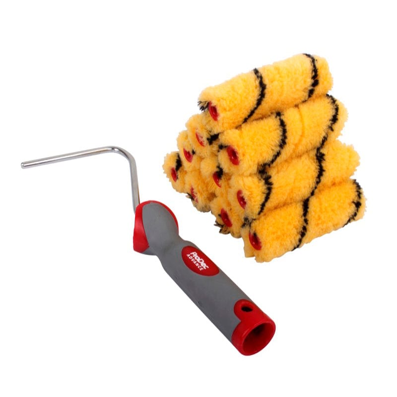 ProDec 4&quot; Medium Pile Mini Roller &amp; Frame - 10 Pack 