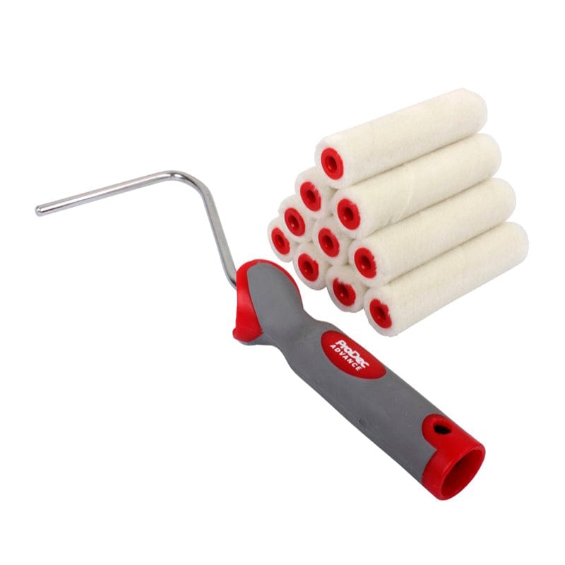 ProDec 4&quot; Gloss Mini Rollers &amp; Frame - 10pk 